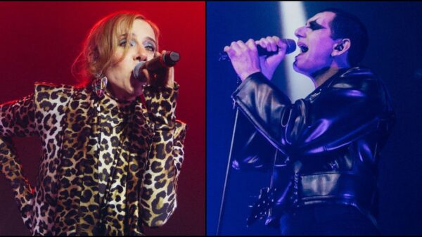 Juliana Gattas y Alex Anwandter en Blondie